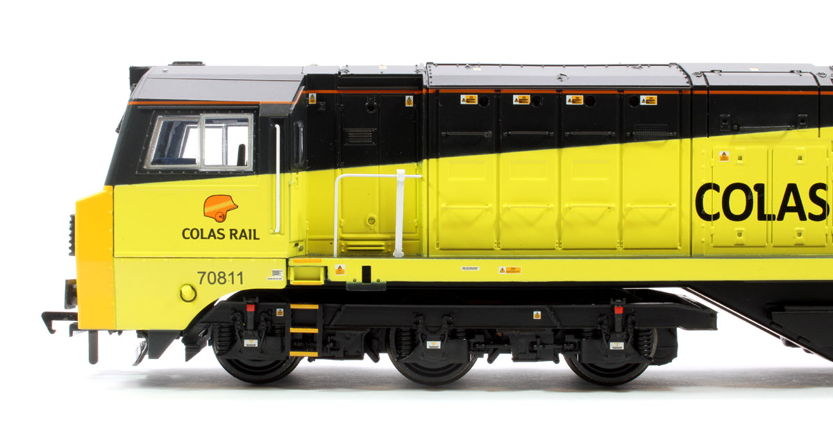 Class 70 with Air Intake Modifications 70811 Colas Rail Freight Diesel Locomotive