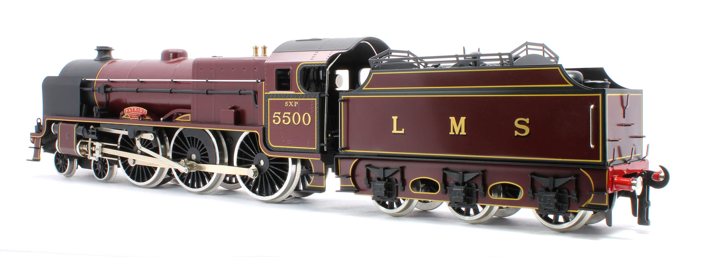 E/42-B Patriot Class "Patriot" 4-6-0 LMS Gloss Lined Maroon No. 5500 Steam Locomotive