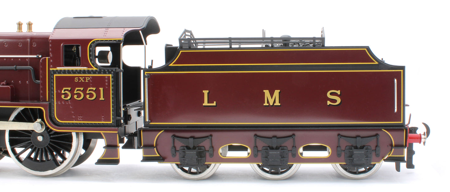 E/42-B Patriot Class "The Unknown Warrior" 4-6-0 LMS Gloss Lined Maroon No. 5551 Steam Locomotive