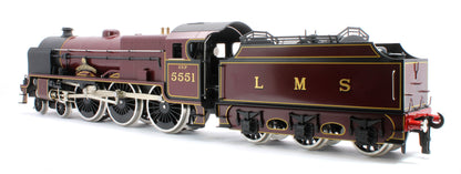 E/42-B Patriot Class "The Unknown Warrior" 4-6-0 LMS Gloss Lined Maroon No. 5551 Steam Locomotive