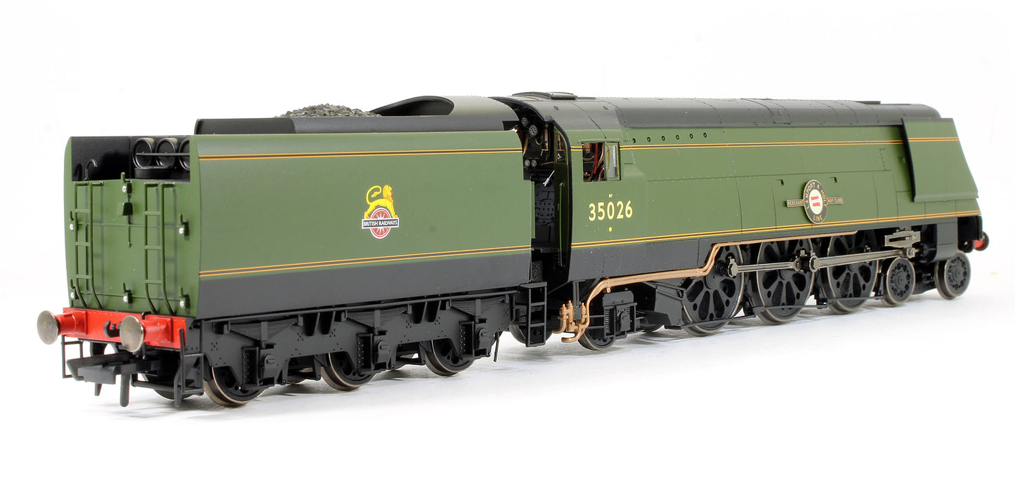 Pre-Owned R30112 BR Merchant Navy Class 4-6-2 35026 'Lamport & Holt' Steam Locomotive (Metal Bodied)
