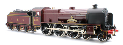 E/42-B Patriot Class "The Unknown Warrior" 4-6-0 LMS Gloss Lined Maroon No. 5551 Steam Locomotive