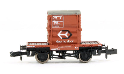 Pre-Owned Set Of 3 BR Bauxite Conflat Wagons With Containers