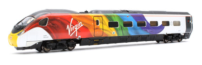 Class 390 045 "Virgin Pride" 9 Car Pendolino in Virgin Flowing Silk Rainbow livery