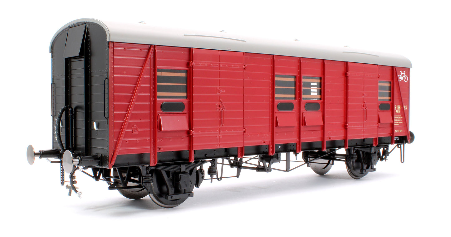 SR Parcels & Miscellaneous Cycle Van (PMV) S1282S BR Crimson (even planks)