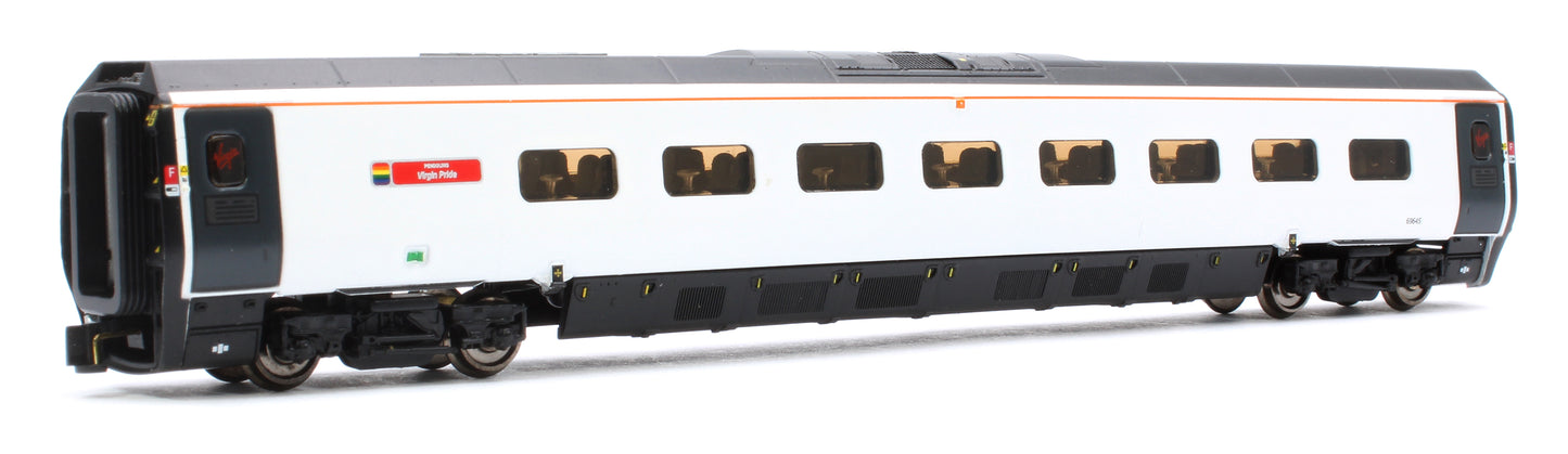 Class 390 045 "Virgin Pride" 9 Car Pendolino in Virgin Flowing Silk Rainbow livery