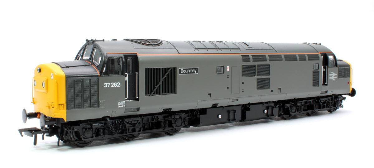 Pre-Owned Class 37/0 Centre Headcode 37262 'Dounreay' BR Engineers Grey Diesel Locomotive