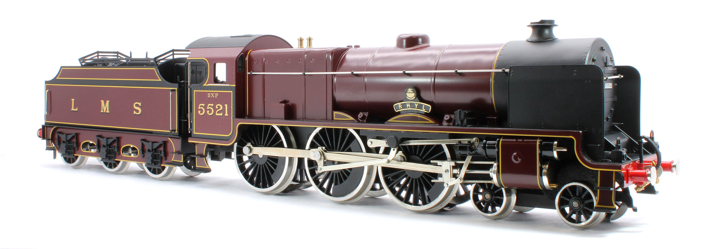 E/42-B1 Patriot Class "Rhyl" 4-6-0 LMS Gloss Lined Maroon No. 5521 Steam Locomotive