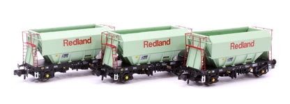 Pre-Owned CM PG012 N (R) TP (C) Set of 3 Redland PGA 51T Hopper Wagons