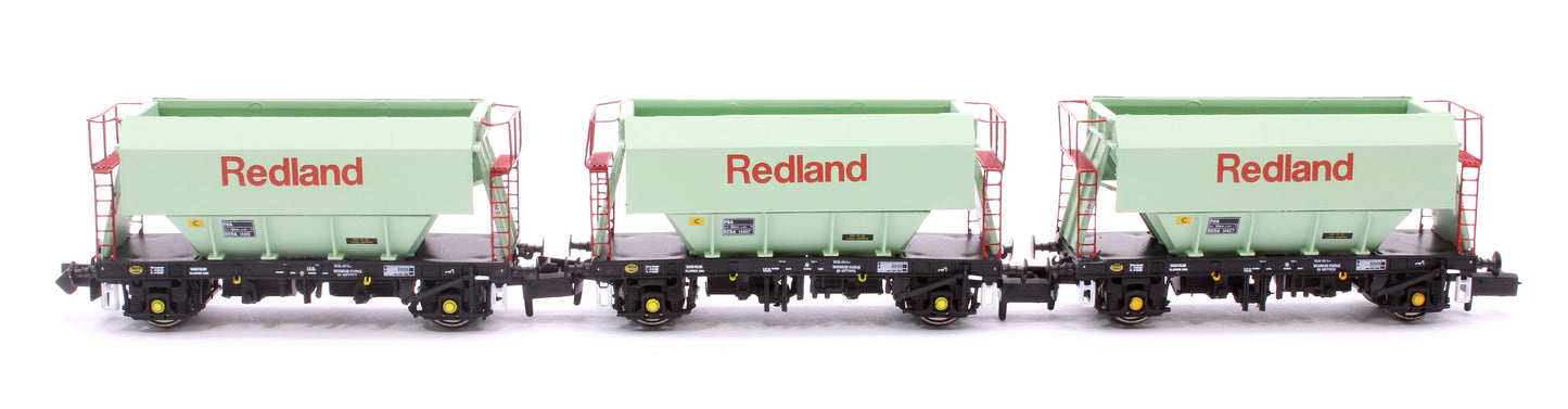 Pre-Owned CM PG012 N (R) TP (C) Set of 3 Redland PGA 51T Hopper Wagons