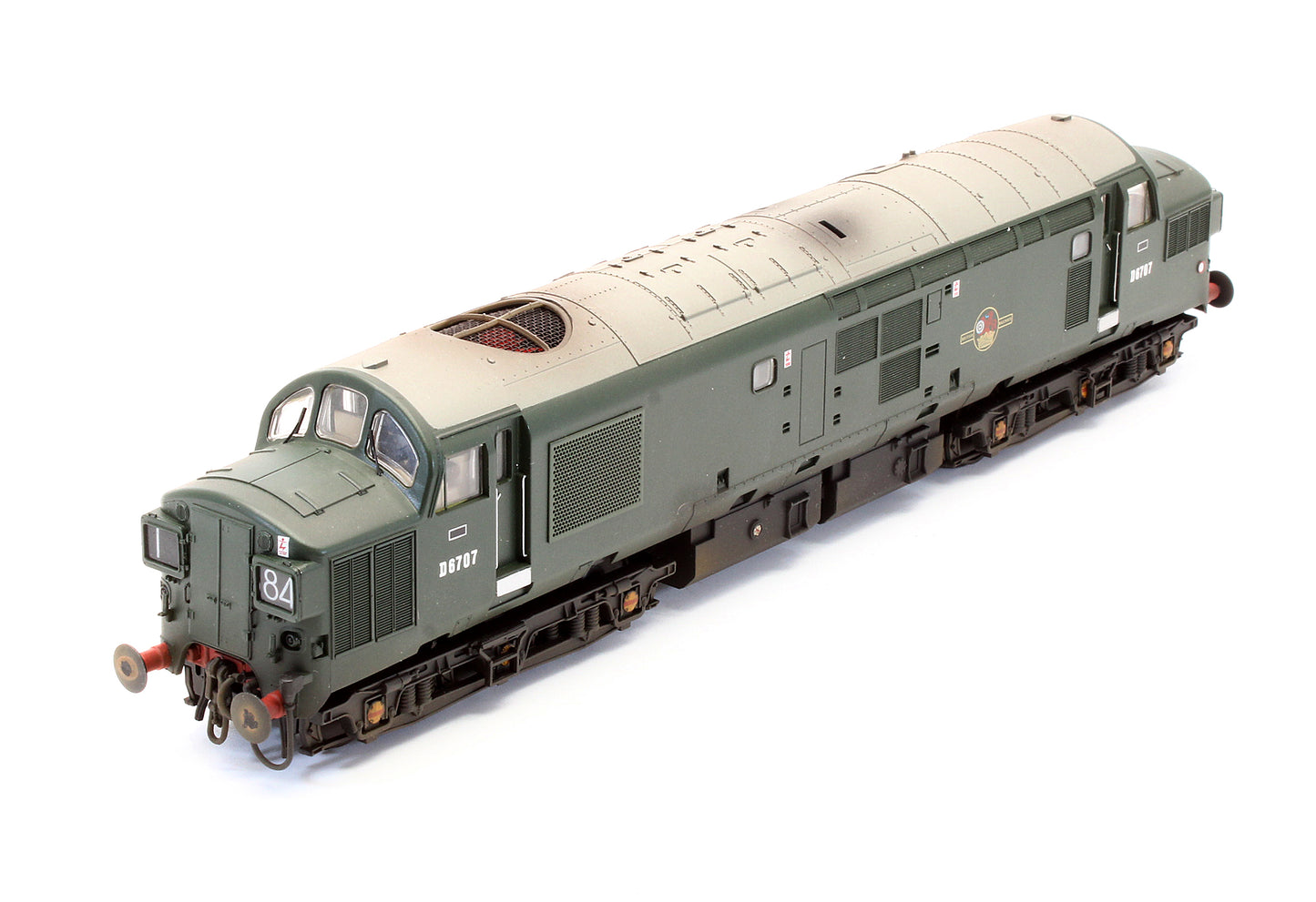 Pre-Owned Class 37/0 D6707 BR Green Diesel Locomotive - Custom Weathered