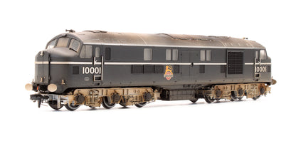 Pre-Owned LMS 10001 BR Black & Chrome Early Emblem Diesel Locomotive - Custom Weathered (Exclusive Edition)