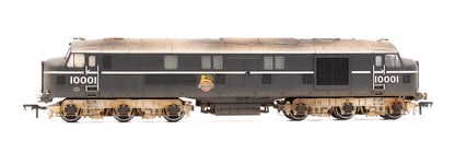Pre-Owned LMS 10001 BR Black & Chrome Early Emblem Diesel Locomotive - Custom Weathered (Exclusive Edition)