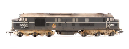 Pre-Owned LMS 10001 BR Black & Chrome Early Emblem Diesel Locomotive - Custom Weathered (Exclusive Edition)