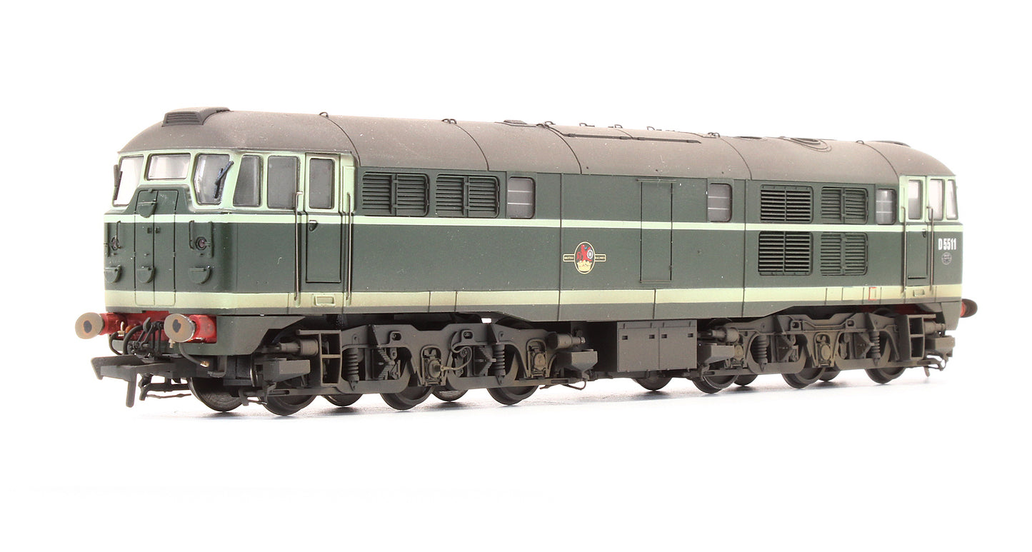 Pre-Owned Class 31 'D5511' BR Green Diesel Locomotive - Custom Weathered