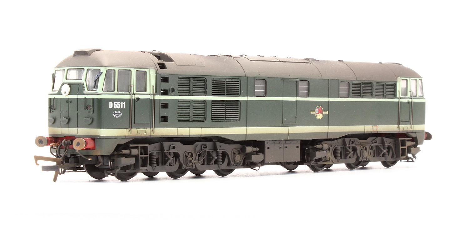 Pre-Owned Class 31 'D5511' BR Green Diesel Locomotive - Custom Weathered