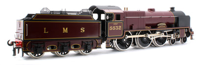 E/42-B1 Patriot Class "Illustrious" 4-6-0 LMS Gloss Lined Maroon No. 5532 Steam Locomotive