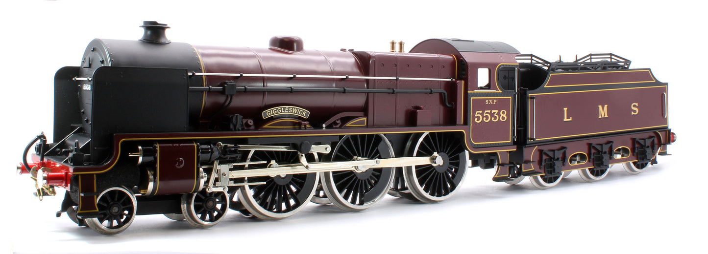 E/42-B1 Patriot Class "Giggleswick" 4-6-0 LMS Gloss Lined Maroon No. 5538 Steam Locomotive