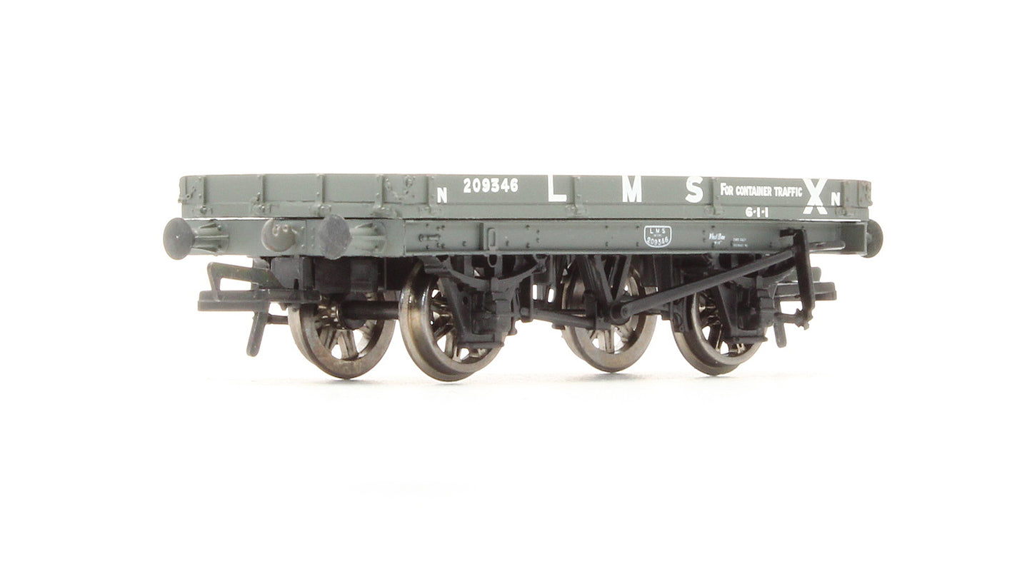 Pre-Owned 37-475 1 Plank Wagon LMS Grey No.209346