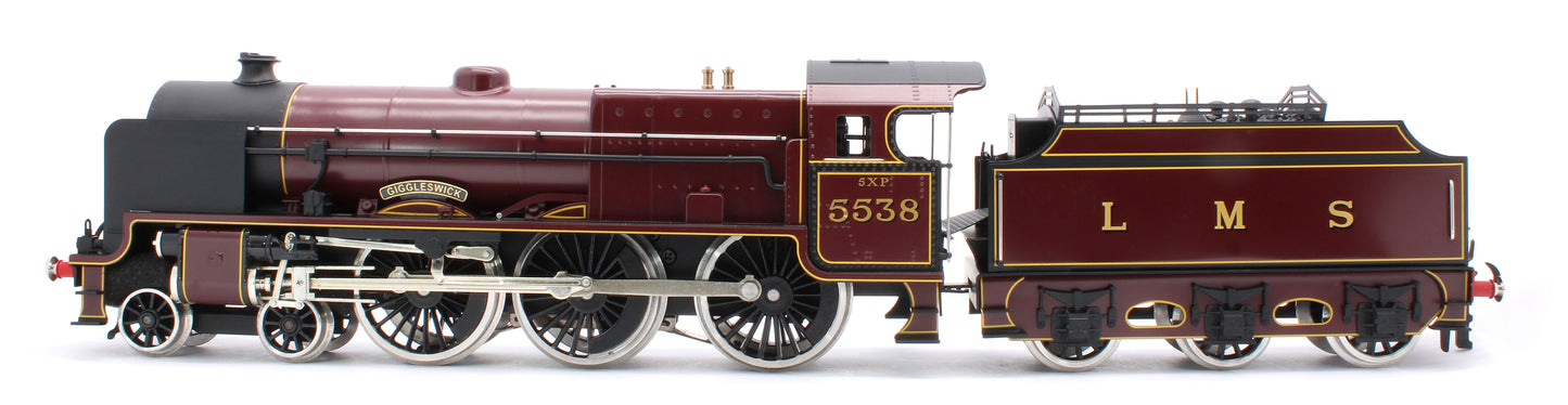 E/42-B1 Patriot Class "Giggleswick" 4-6-0 LMS Gloss Lined Maroon No. 5538 Steam Locomotive