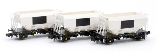 Pre-Owned CM PG012 N (WP) TP (A) Set of 3 PGA 51T Hopper Wagons (White with Patch)