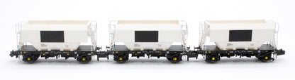 Set of 3 PGA 51T Hopper Wagons (White with Patch)