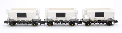 Pre-Owned CM PG012 N (WP) TP (A) Set of 3 PGA 51T Hopper Wagons (White with Patch)