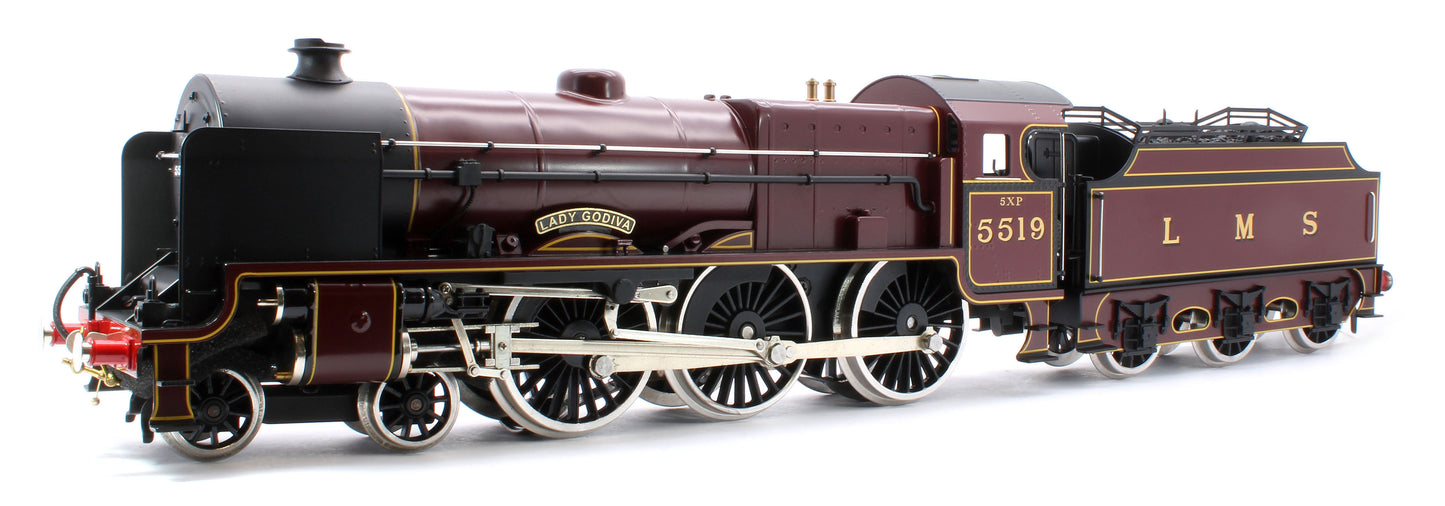 E/42-B1 Patriot Class "Lady Godiva" 4-6-0 LMS Gloss Lined Maroon No. 5519 Steam Locomotive