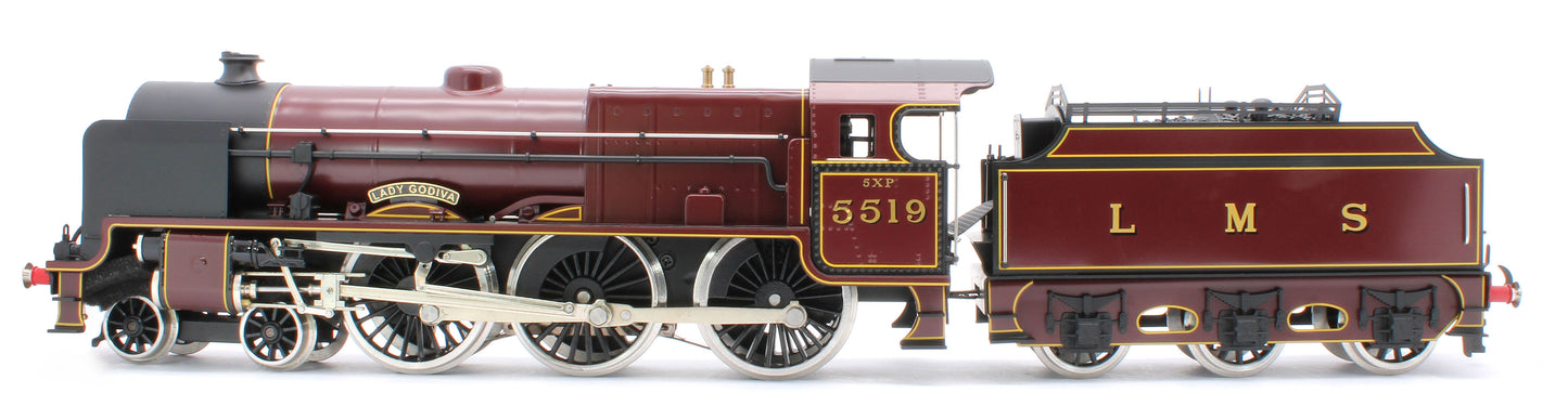 E/42-B1 Patriot Class "Lady Godiva" 4-6-0 LMS Gloss Lined Maroon No. 5519 Steam Locomotive