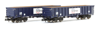Pre-Owned MJA GBRF Bogie Box Van Twin Pack 502009 & 502010