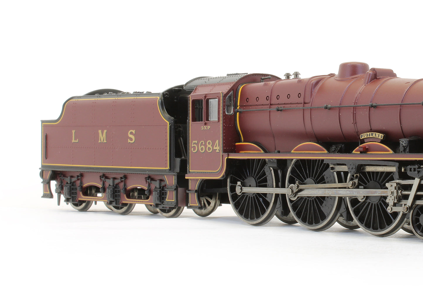 Pre-Owned Jubilee 5684 'Jutland' LMS Crimson 4000 Gallon Tender Steam Locomotive