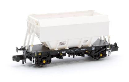 Set of 3 PGA 51T Hopper Wagons (Plain White)