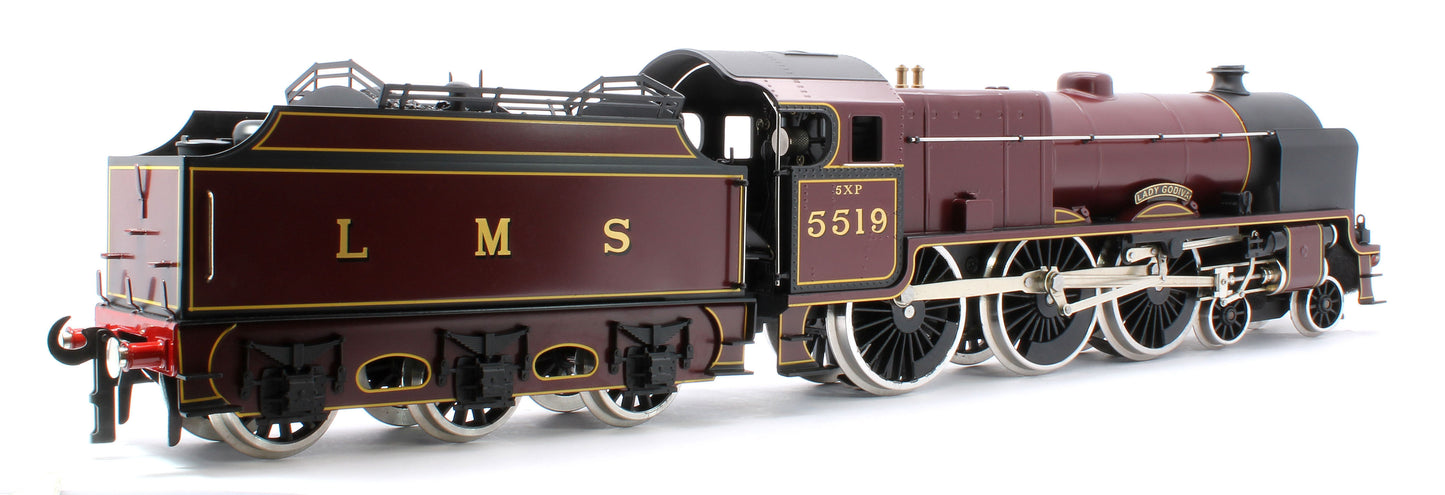 E/42-B1 Patriot Class "Lady Godiva" 4-6-0 LMS Gloss Lined Maroon No. 5519 Steam Locomotive