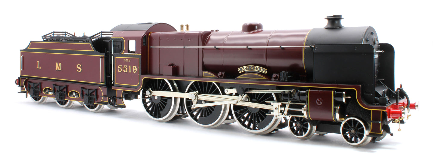 E/42-B1 Patriot Class "Lady Godiva" 4-6-0 LMS Gloss Lined Maroon No. 5519 Steam Locomotive
