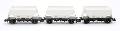 Set of 3 PGA 51T Hopper Wagons (Plain White)