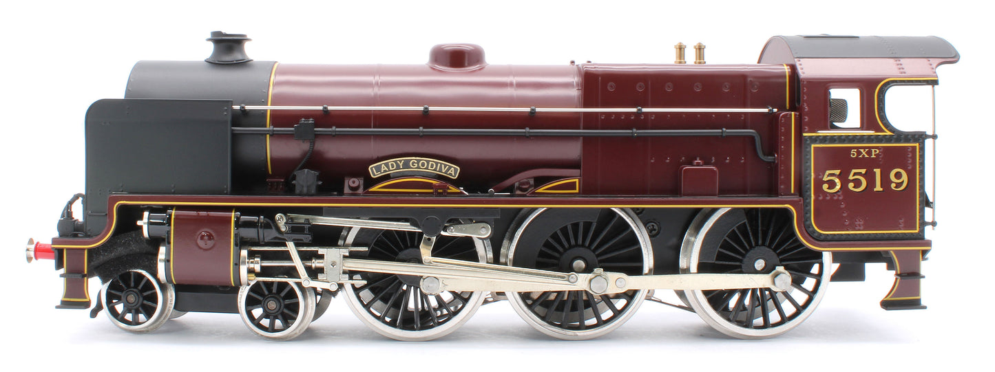 E/42-B1 Patriot Class "Lady Godiva" 4-6-0 LMS Gloss Lined Maroon No. 5519 Steam Locomotive