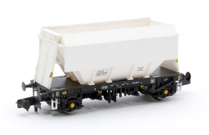 Set of 3 PGA 51T Hopper Wagons (Plain White)