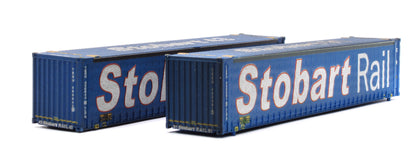 45ft Curtainside Container Tesco Pack of 2  - Weathered