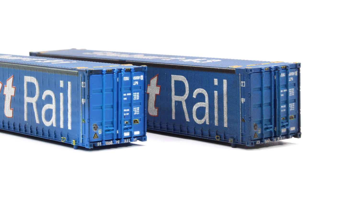 45ft Curtainside Container Tesco Pack of 2  - Weathered