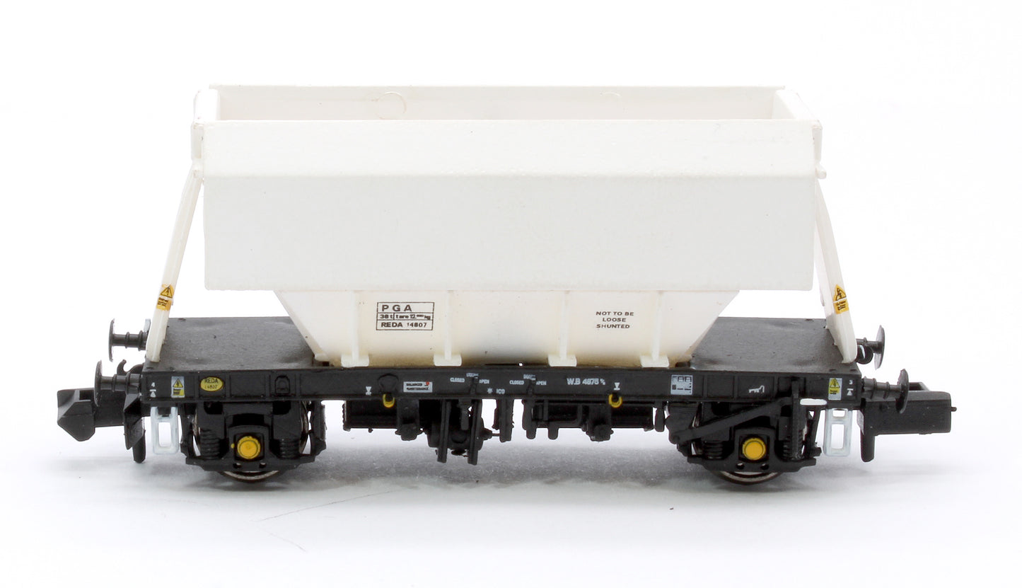 Set of 3 PGA 51T Hopper Wagons (Plain White)