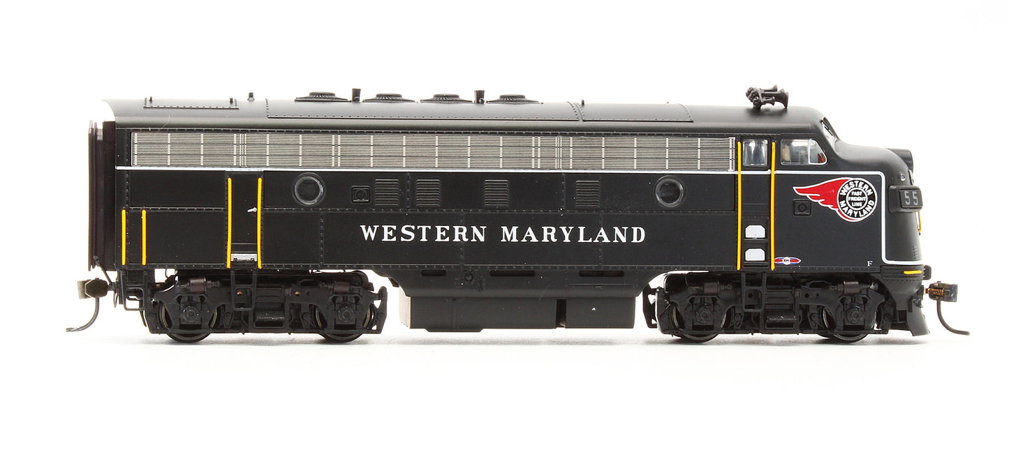 431 Pre-Owned EMD F7 Diesel Locomotive Western Maryland - Road #55 - With Sound