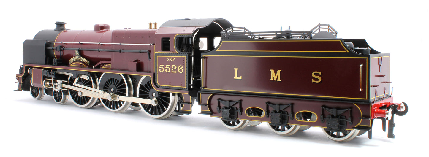 E/42-B1 Patriot Class "Morecambe & Heyshaw" 4-6-0 LMS Gloss Lined Maroon No. 5526 Steam Locomotive