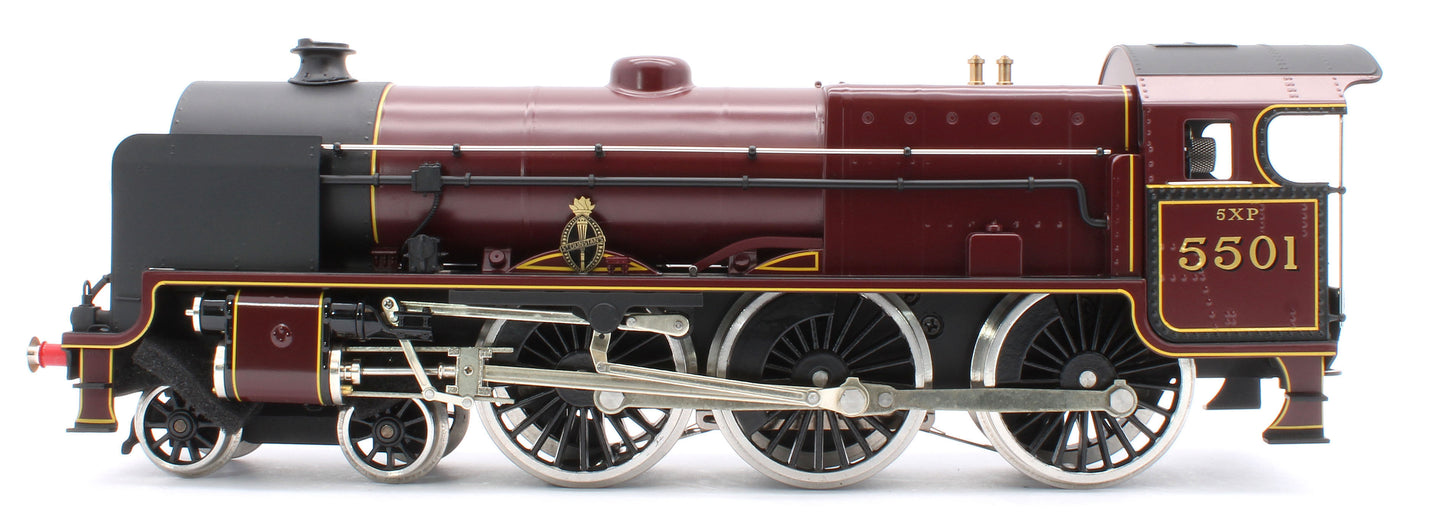 E/42-B1 Patriot Class "ST Dunstons" 4-6-0 LMS Gloss Lined Maroon No. 5501 Steam Locomotive