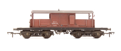 Pre-Owned 25T Queen Mary Brake Van BR Bauxite No.S56294 - Custom Weathered