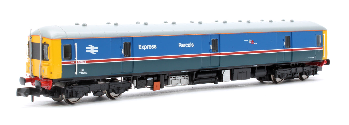 Class 128 55994 Express Parcels 2-tone blue livery with plated over corridors Diesel Locomotive