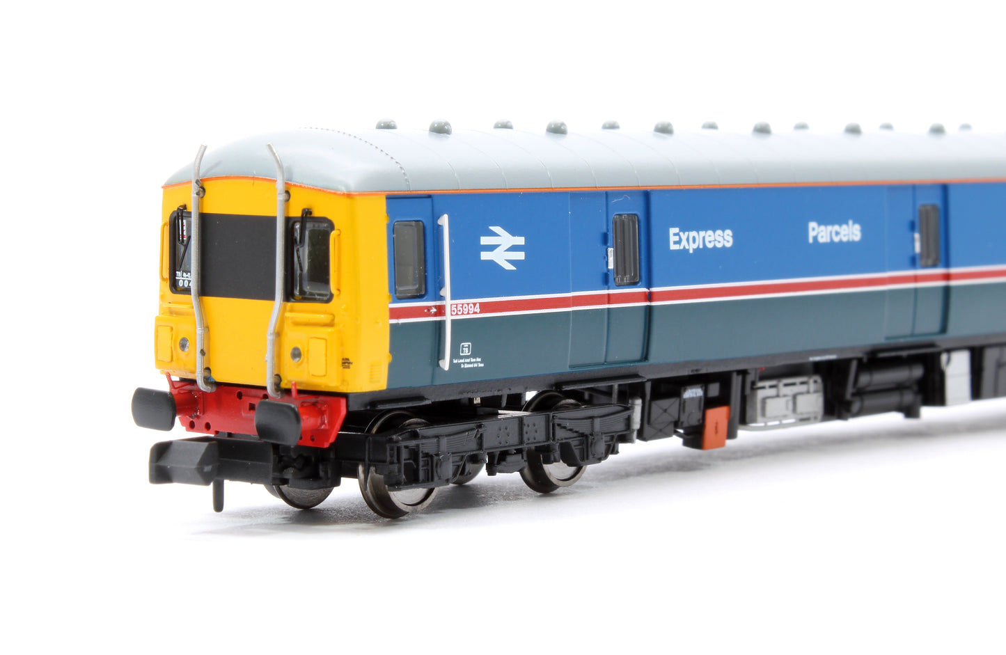 Class 128 55994 Express Parcels 2-tone blue livery with plated over corridors Diesel Locomotive