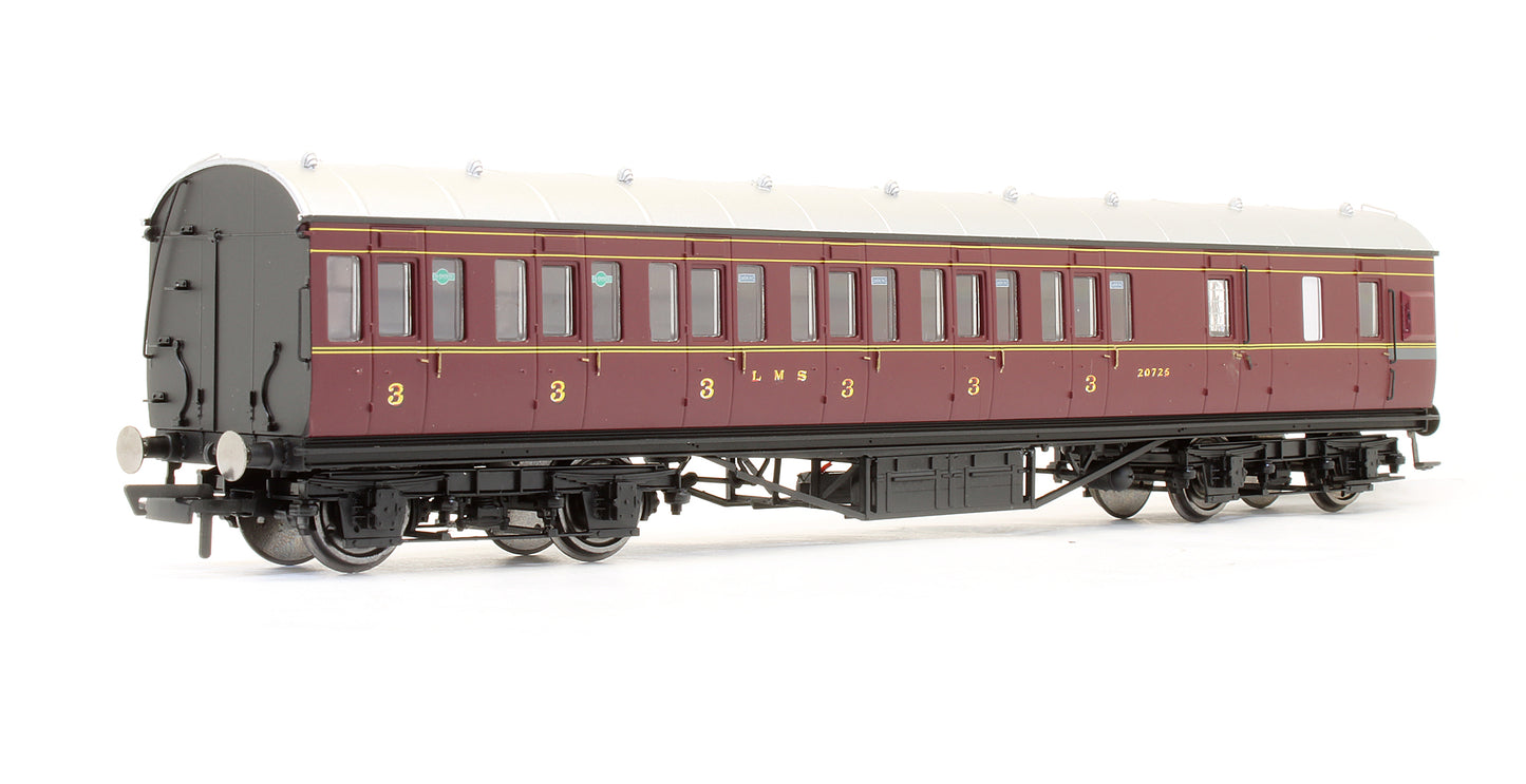 Pre-Owned LMS Non Corridor 3rd Class Brake Coach '20725'