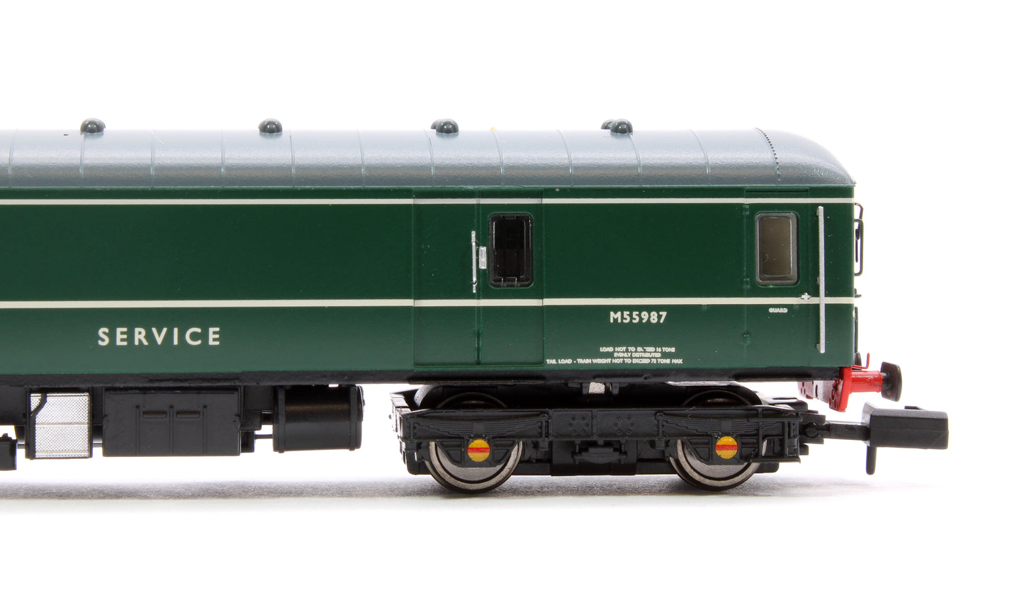 Class 128 M55987 BR Green with Speed Whiskers (No Yellow End) Diesel Locomotive