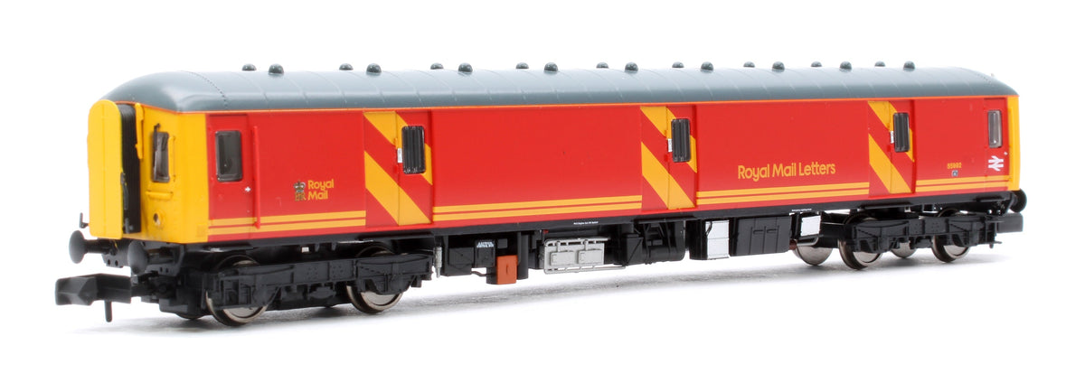 Pre-Owned Class 128 55992 in Royal Mail red livery with a corridor Diesel Locomotive