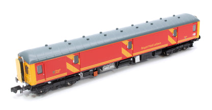 Pre-Owned Class 128 55992 in Royal Mail red livery with a corridor Diesel Locomotive